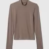 Modern Rib Cropped Mockneck skjorta Modern Rib Cropped Mockneck skjorta