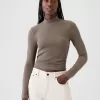 Modern Rib Cropped Mockneck skjorta Modern Rib Cropped Mockneck skjorta