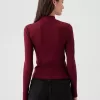 Modern Rib Cropped Mockneck skjorta Modern Rib Cropped Mockneck skjorta