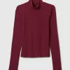 Modern Rib Cropped Mockneck skjorta Modern Rib Cropped Mockneck skjorta