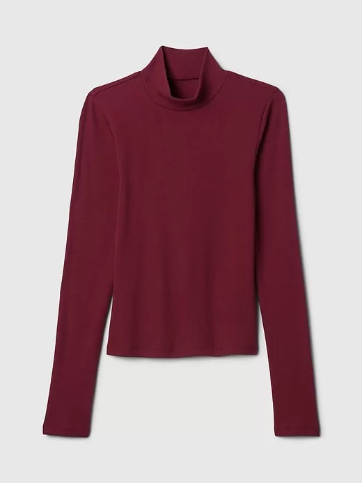 Modern Rib Cropped Mockneck skjorta Modern Rib Cropped Mockneck skjorta