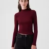 Modern Rib Cropped Mockneck skjorta Modern Rib Cropped Mockneck skjorta