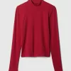 Modern Rib Cropped Mockneck skjorta Modern Rib Cropped Mockneck skjorta