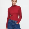 Modern Rib Cropped Mockneck skjorta Modern Rib Cropped Mockneck skjorta