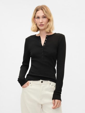 Modern Rib Henley T-shirt