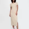 Modern Rib Maxi T-Shirt Klänning