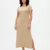 Modern Rib Maxi T-Shirt Klänning