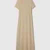 Modern Rib Maxi T-Shirt Klänning