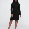 Modern Rib Mockneck Mini Klänning