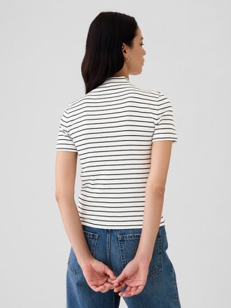 Modern Rib Mockneck T-shirt