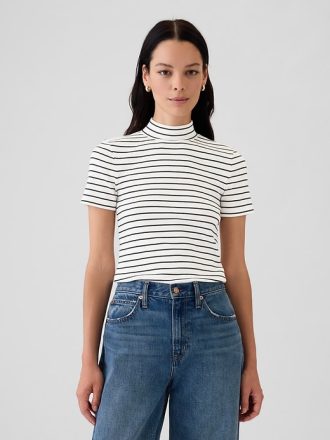 Modern Rib Mockneck T-shirt