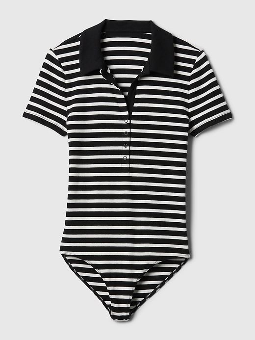 Modern Rib Polo Bodysuit Modern Rib Polo Bodysuit