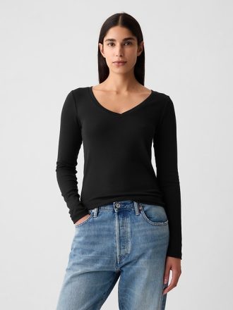Modern V-ringad T-shirt