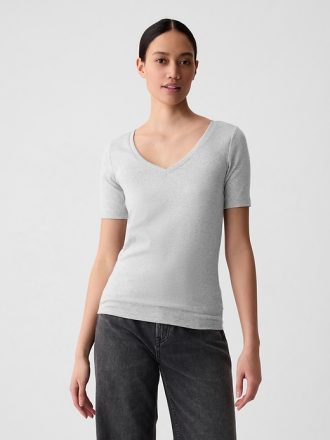 Modern V-ringad T-shirt