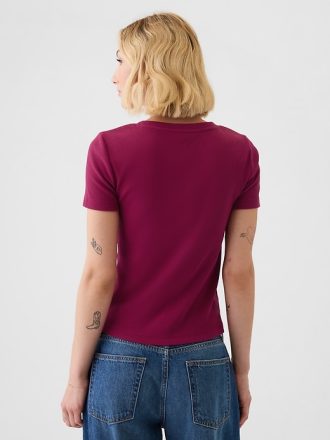 Modern ribborad T-shirt