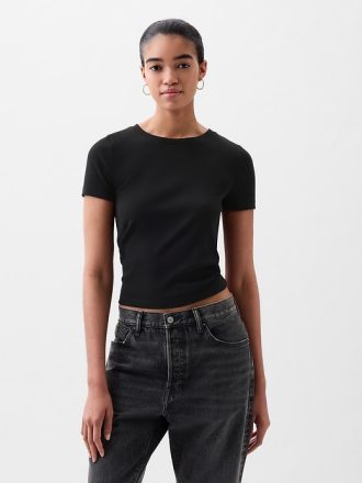 Modern ribborad T-shirt