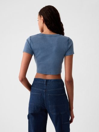 Modern ribborad T-shirt