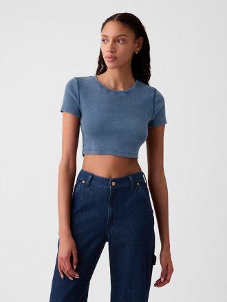 Modern ribborad T-shirt