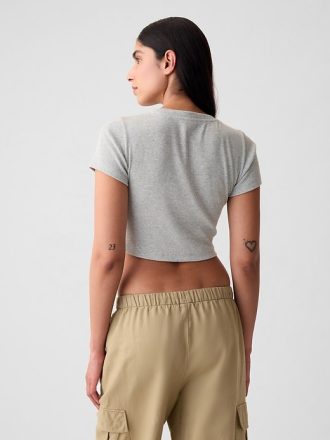 Modern ribborad T-shirt