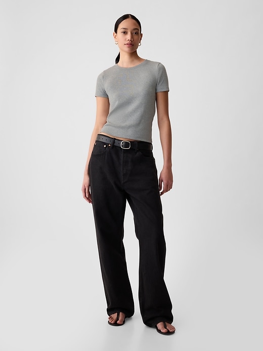 Modern ribborad T-shirt Modern ribborad T-shirt