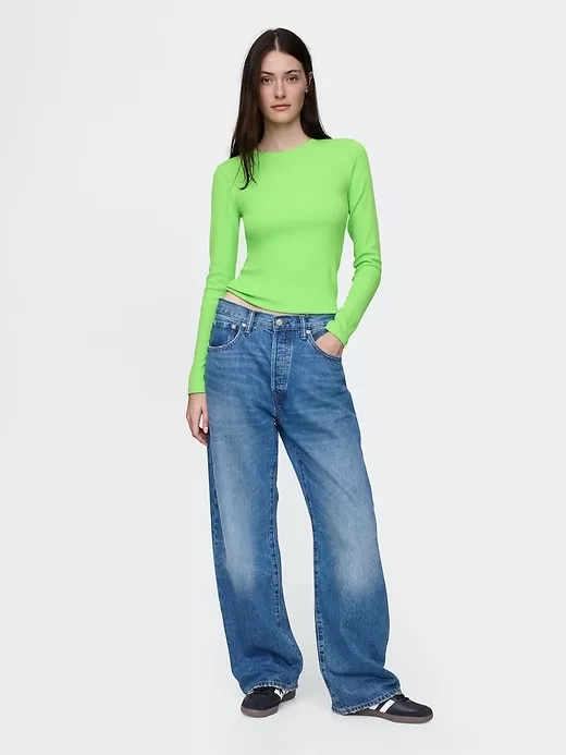 Modern ribborad T-shirt Modern ribborad T-shirt