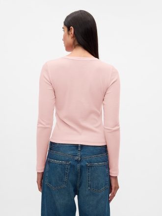 Modern ribborad T-shirt