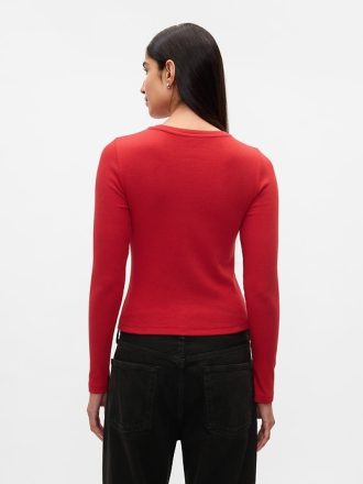 Modern ribborad T-shirt