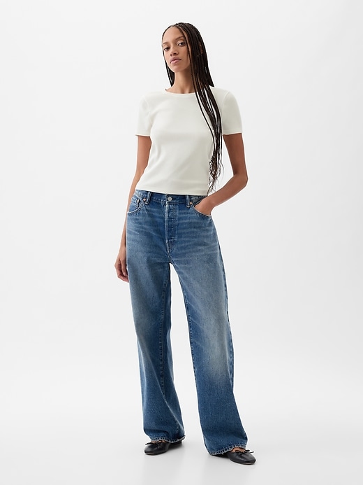Modern ribborad T-shirt Modern ribborad T-shirt