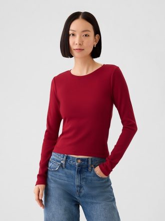 Modern ribborad T-shirt