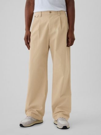 Moderna plisserade kakisar i Baggy Fit