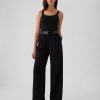 Modernt Rib Cropped Linne