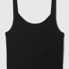 Modernt Rib Cropped Linne