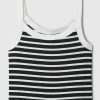Modernt Rib Cropped Linne