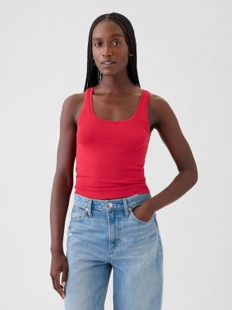 Modernt cropped linne