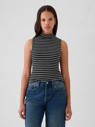 Modernt mockneck linne