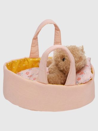 Moppettes Bea Bear Gosedjur med Bassinet och filt kudde