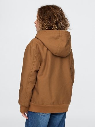 Mysig canvas-huvjacka för barn