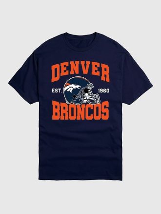 NFL Denver Broncos hjälm grafisk t-shirt