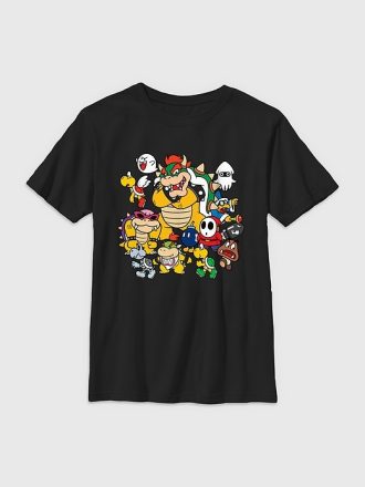 Nintendo Bowser Group grafisk t-shirt för barn