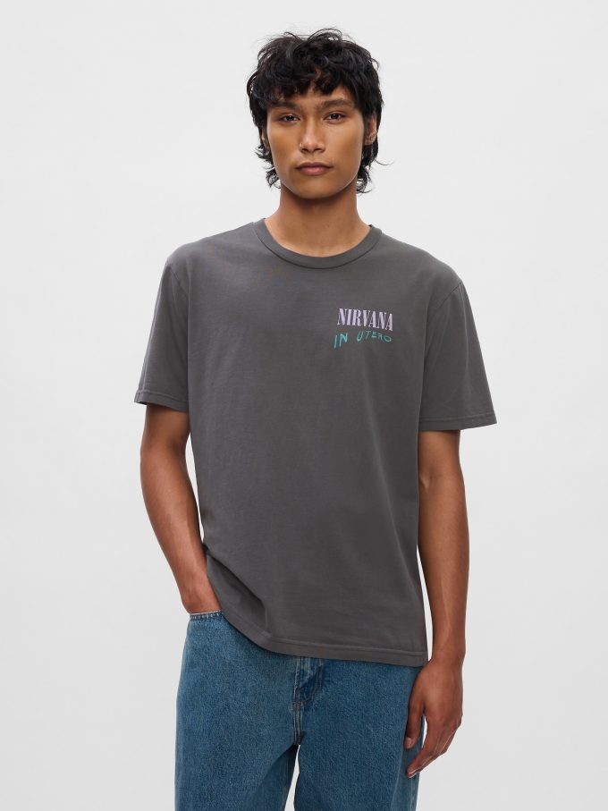 Nirvana grafisk t-shirt
