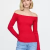 Off-Soulder Sweater Top