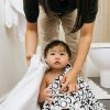 OneBerrie Classic Large Toddler and Kids Bambu Handduk i bomull