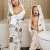 OneBerrie Hooded Large Kids Bath Bambu Handduk i bomull