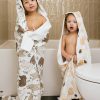 OneBerrie Hooded Large Kids Bath Bambu Handduk i bomull