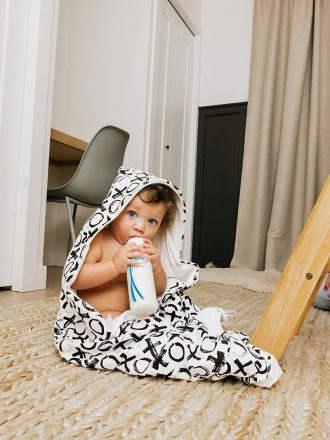 OneBerrie Hooded Regular Baby Bath Bambu Handduk i bomull