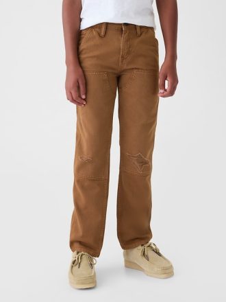 Original raka dubbelknä Carpenter-jeans för barn