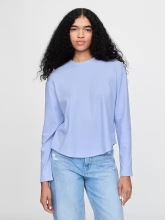 Överdimensionerad våffel T-shirt