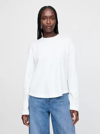 Överdimensionerad våffel T-shirt