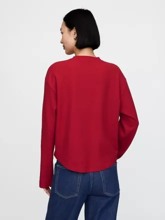 Överdimensionerad våffel T-shirt