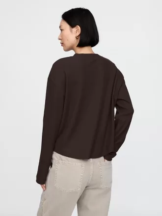 Överdimensionerad våffel T-shirt